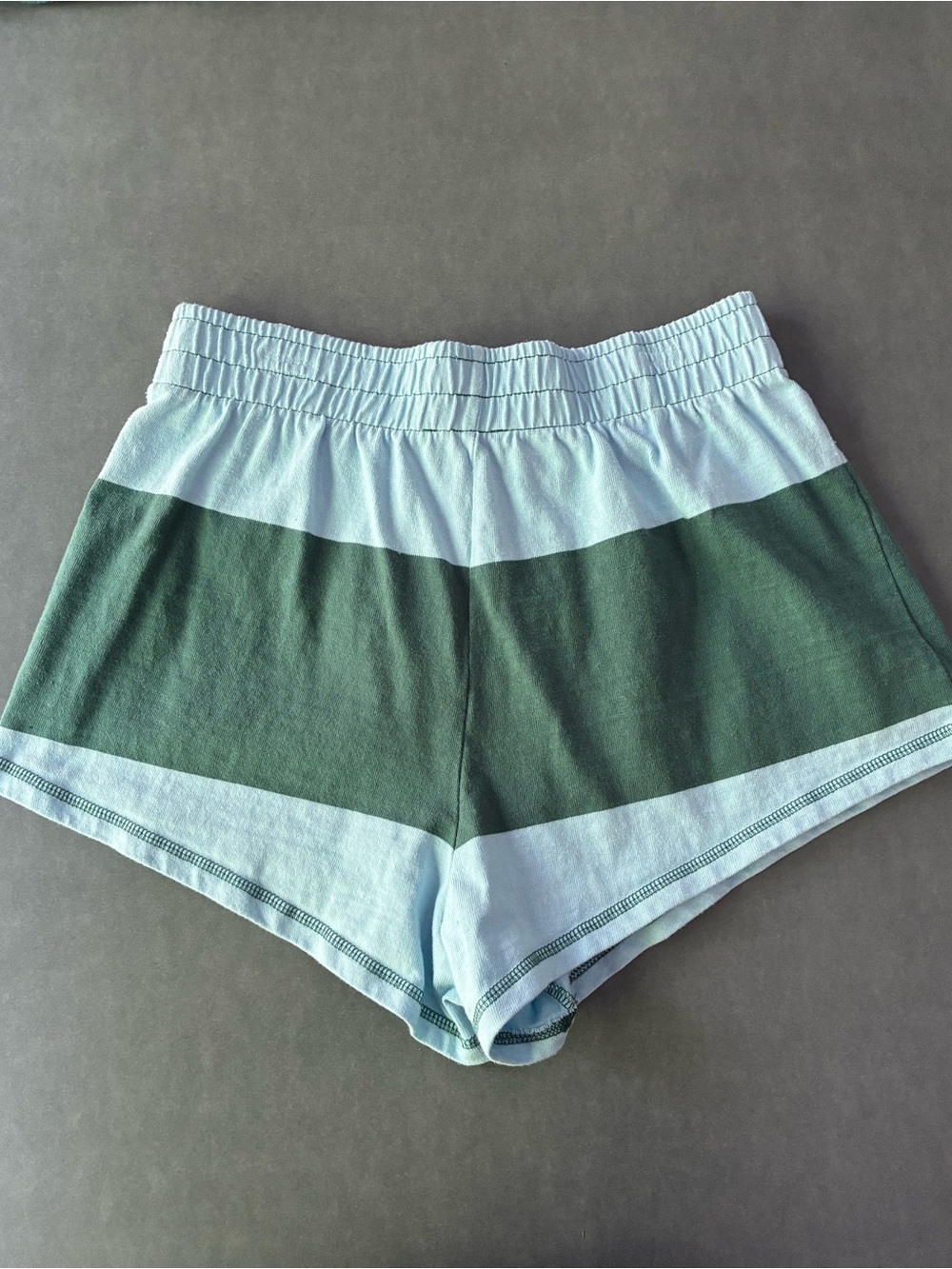 Free People Movement Retro Rugby Striped Pullover & Shorts Set Heritage Green - Picture 4 of 11